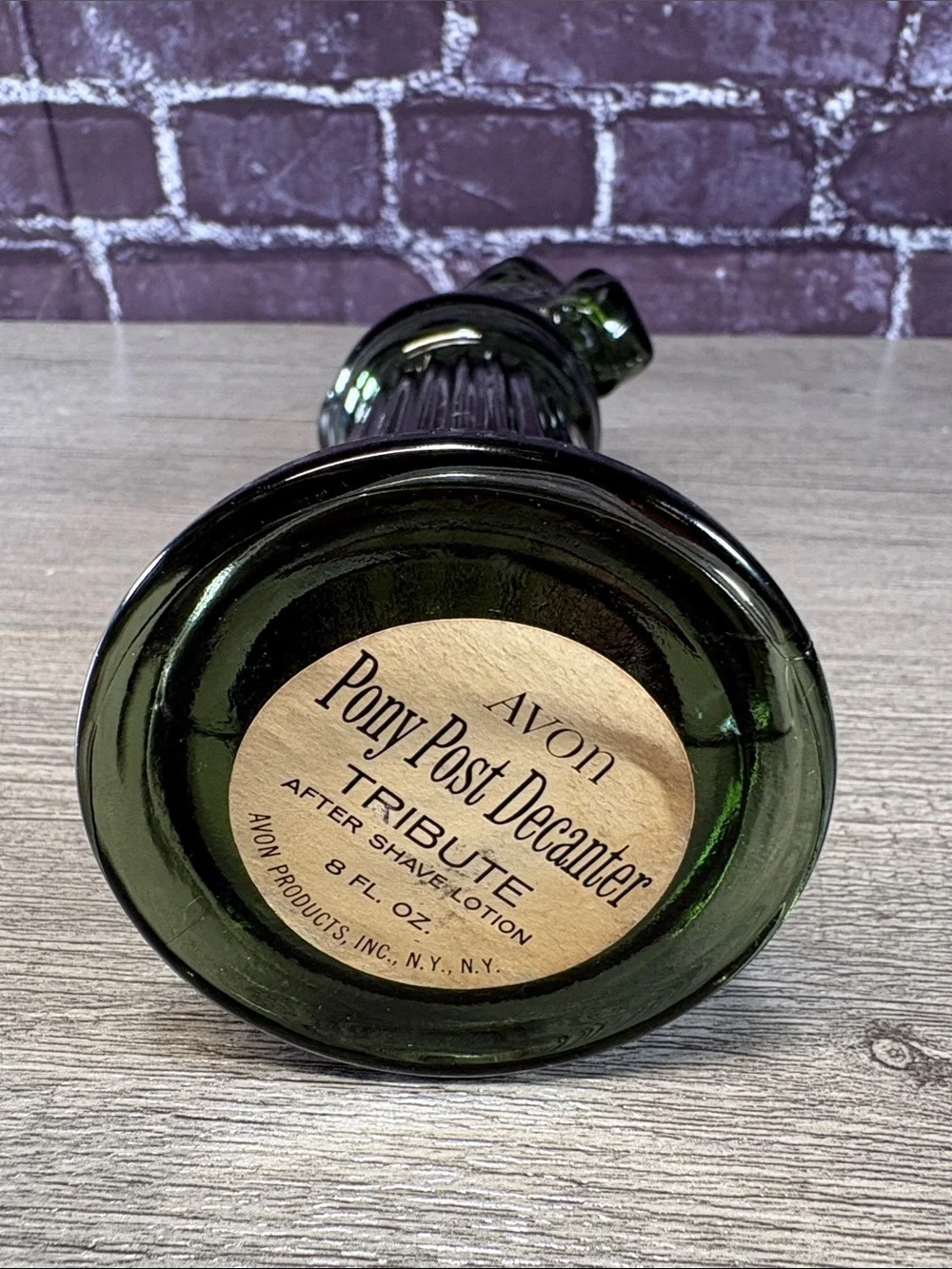 Set of Vintage Avon Pony Post Decanters